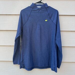 Magnolia Lane Tech Masters Navy Blue 1/4 Zip Pullover L Golf  Womens (B37)